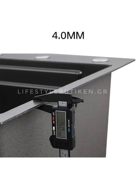 Naron Кораб Кухненски мивки Инокс М75xШ46см Gun Metal