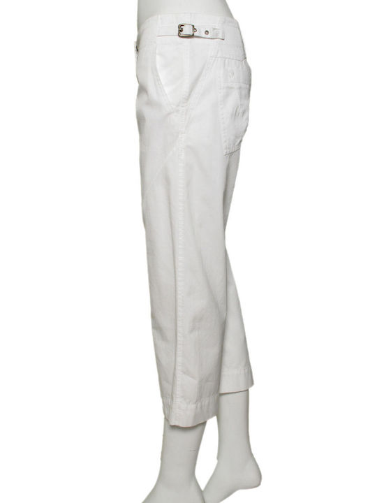 BCBG Maxazria Femei Tesatura Pantaloni Alb