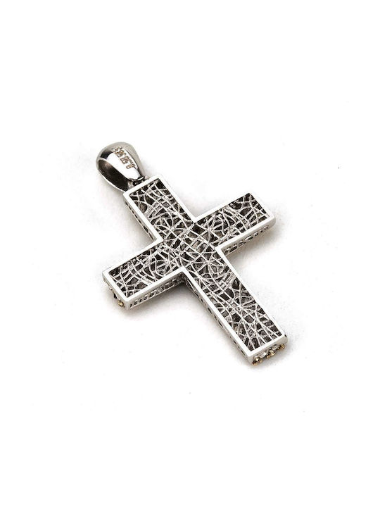 Goldsmith Men's White Gold Cross 14K