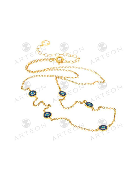 Arteon Necklace Eye from Gold Plated Silver