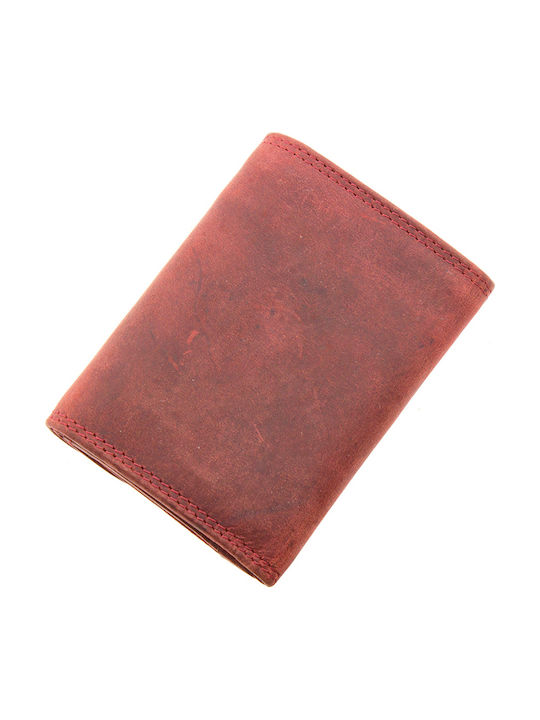 Forest Men's Leather Wallet Red