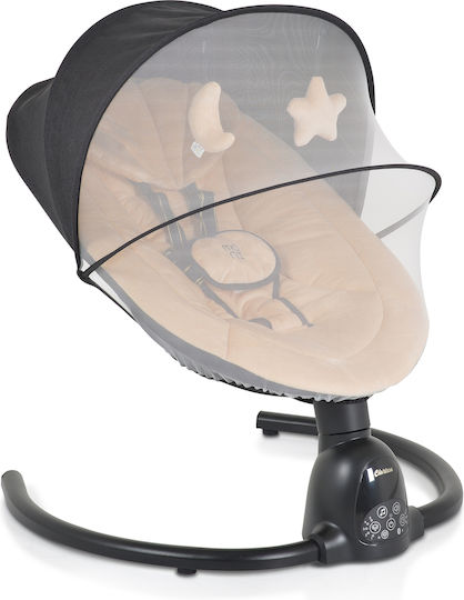 Moni Elektrisch Baby Relax Schaukel Clarissa mit Musik Beige für Kind bis 9kg
