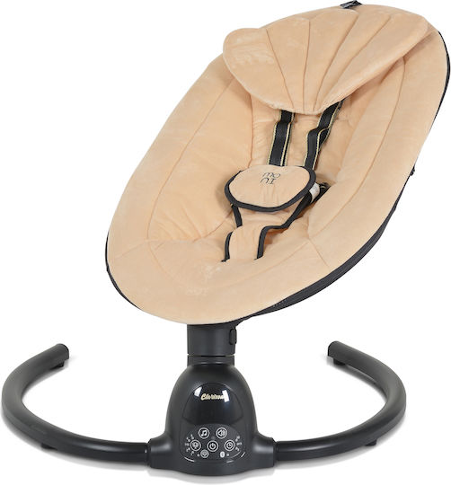 Moni Elektrisch Baby Relax Schaukel Clarissa mit Musik Beige für Kind bis 9kg
