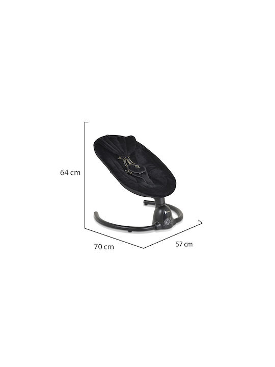 Moni Electric Baby Relax Clarissa with Music Black for Child up to 9kg