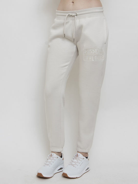 Russell Athletic Leg Pant Women's Sweatpants Off White