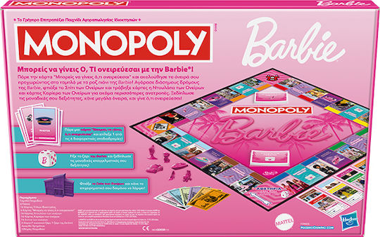 Brettspiel Monopoly Barbie für 2-6 Spieler 8+ Jahre Hasbro