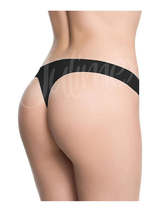 Γυναικείο String χωρίς Ραφές Μαύρο