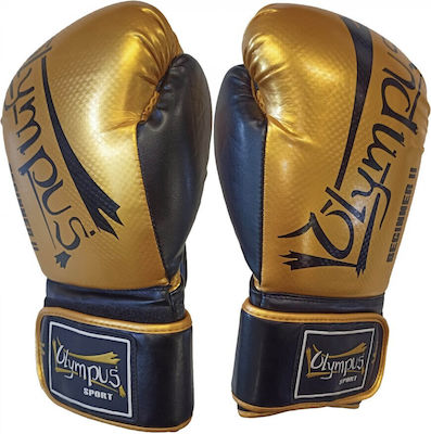 Olympus Sport Beginner Synthetic Leather Boxing Competition Gloves Gold