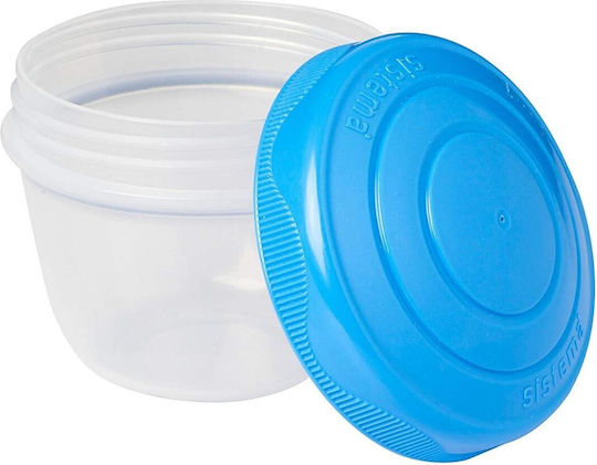Sistema Yogurt To Go Set Plastic Lunch Boxes Purple-Blue 7.4x7.4cm 2 Pieces