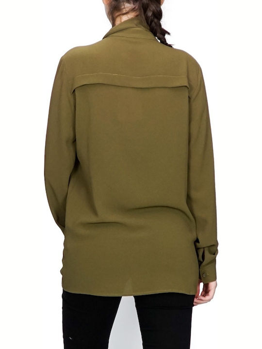 Women's Long Sleeve Shirt Khaki
