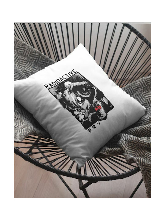 TKT Μαξιλάρι Καναπέ Mutant Rabbit Λευκό 40x40εκ.