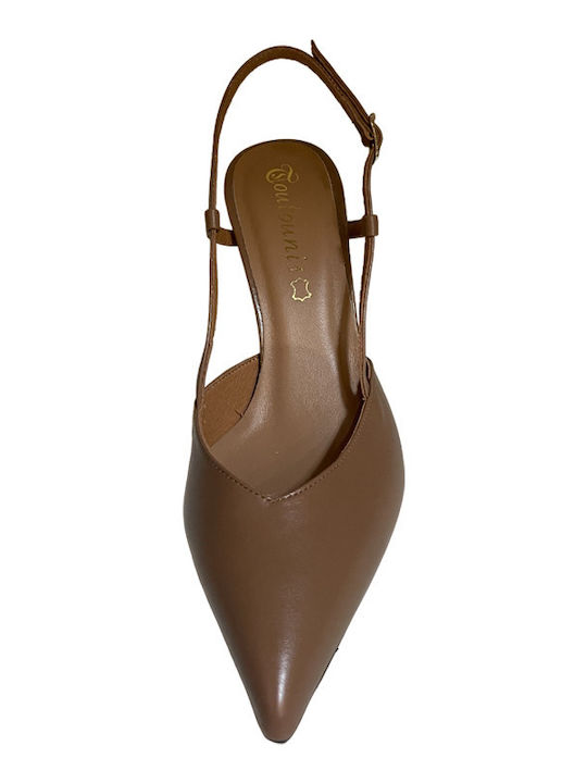 Leder Pumps Braun