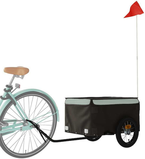Vidaxl Anhänger Fahrradzubehör Schwarz Grau 30 Kilo Eisen