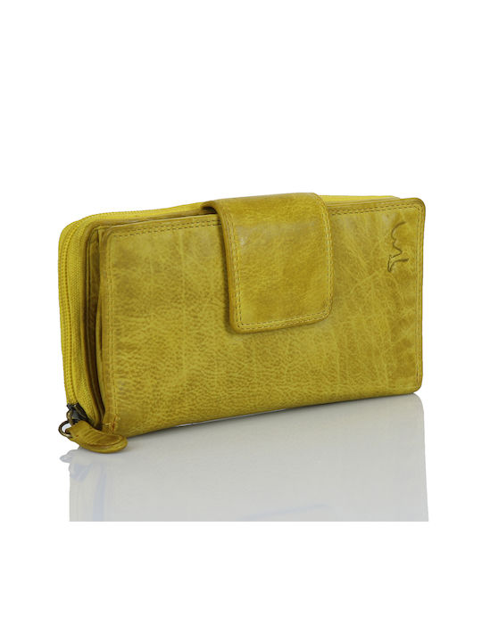 Trip Camel Wallet Genuine Vintage Soft Leather Wallet (500 Yellow)