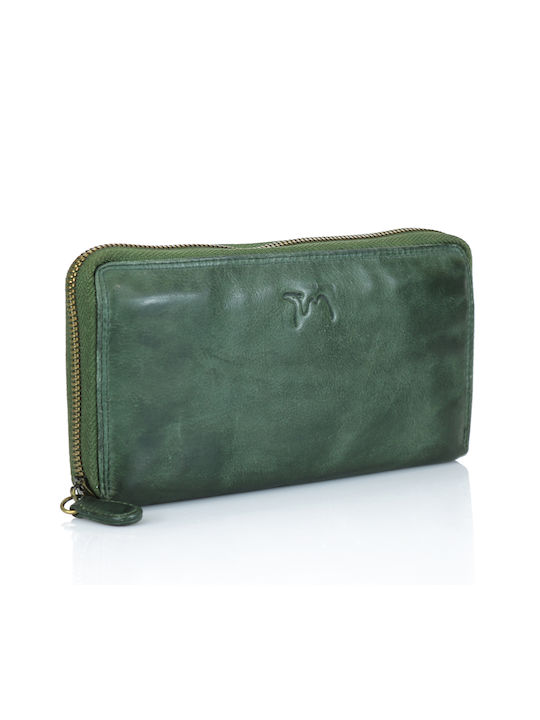 Trip Camel Wallet Genuine Vintage Soft Leather Wallet (511 Green)