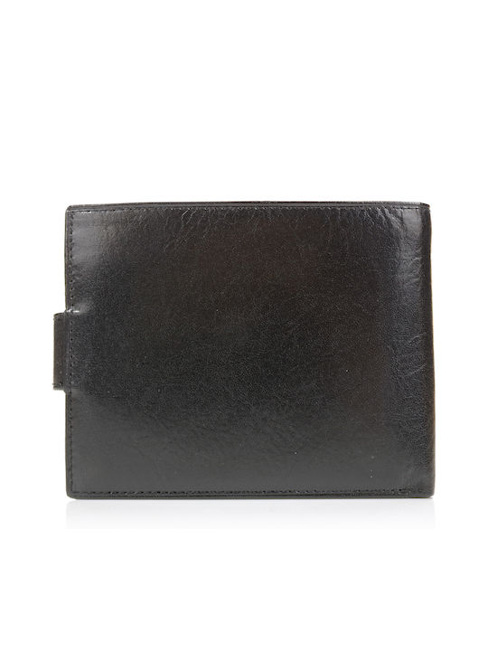 Marta Ponti Men's Leather Side Wallet (B120218 Black)