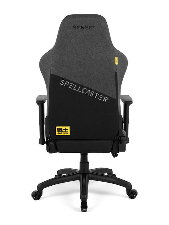 SENSE7 Spellcaster XL Υφασμάτινη Καρέκλα Gaming με Ρυθμιζόμενα Μπράτσα Γκρι