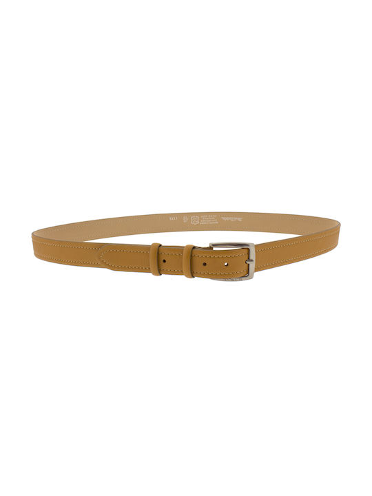 Renato Balestra Men's Leather Belt Beige