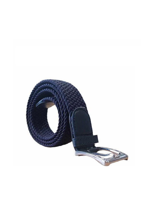 Mcan Men's Knitted Elastic Belt Blue