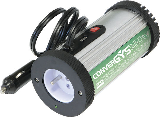 GYS Инвертор за кола 12W за преобразуване на 12V DC в 230V AC