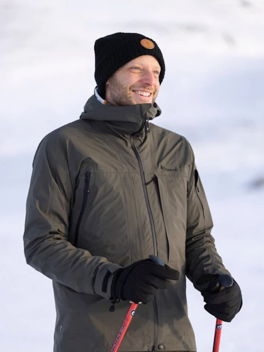 Beanie Unisex Fleece Σκούφος Πλεκτός σε Μαύρο χρώμα