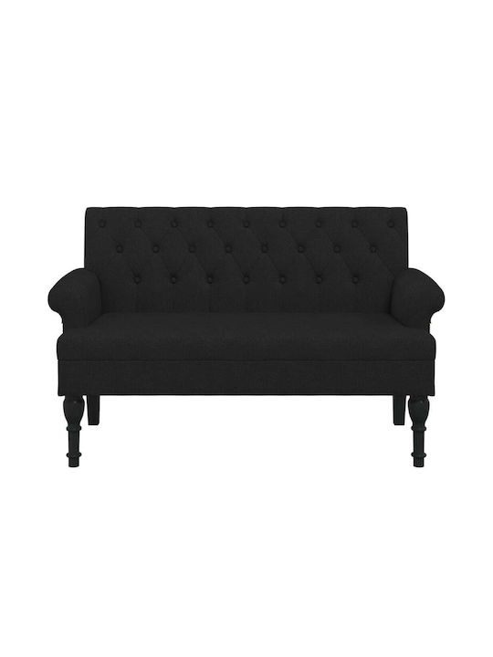 Διθέσιος Καναπές Μαύρο 120x62x75.5εκ. 372122