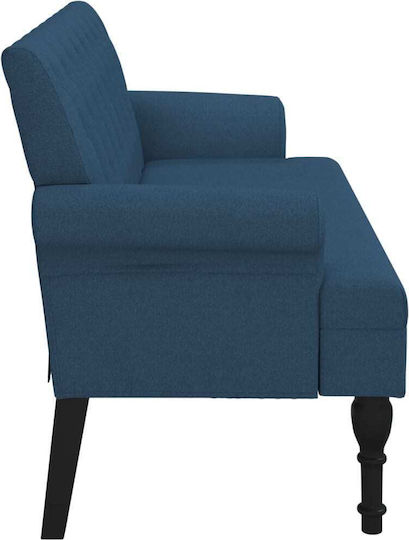 Canapea Cu Două Locuri Albastră 120x62x75,5cm