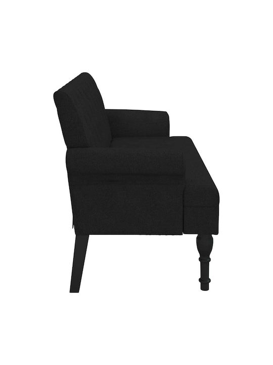 Διθέσιος Καναπές Μαύρο 120x62x75.5εκ. 372122