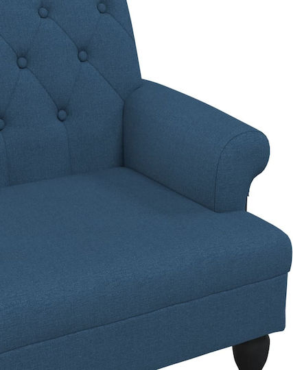 Canapea Cu Două Locuri Albastră 120x62x75,5cm