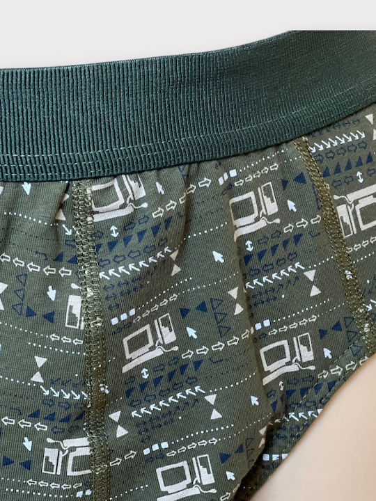 Мъжки слипове Khaki с Дизайн 1Опаковка