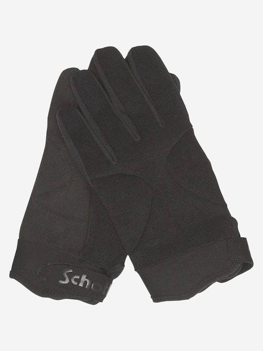 Schott NYC Schwarz Leder Handschuhe