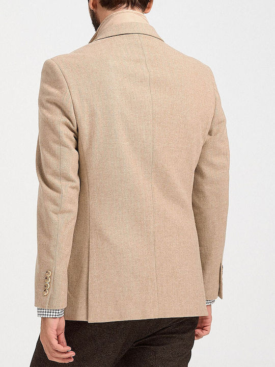 Rook Men's Winter Suit Jacket Beige