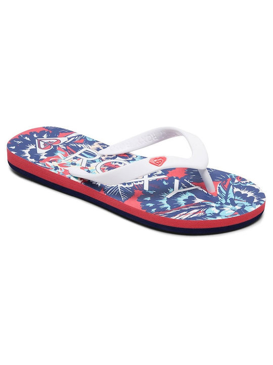 Roxy Șlapi pentru copii Flip Flops Albe Tahiti