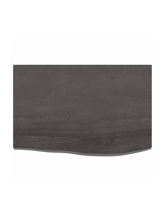 vidaXL Suprafața mesei din Lemn Masiv Gri închis 60x40x2cm 3156407 1buc