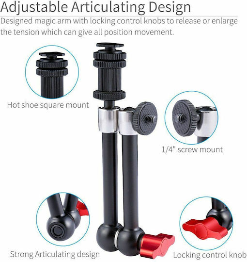 FeelWorld Αξεσουάρ Φωτογραφικής Μηχανής Rugged Articulating Magic Arm with 1/4" Thread Screw