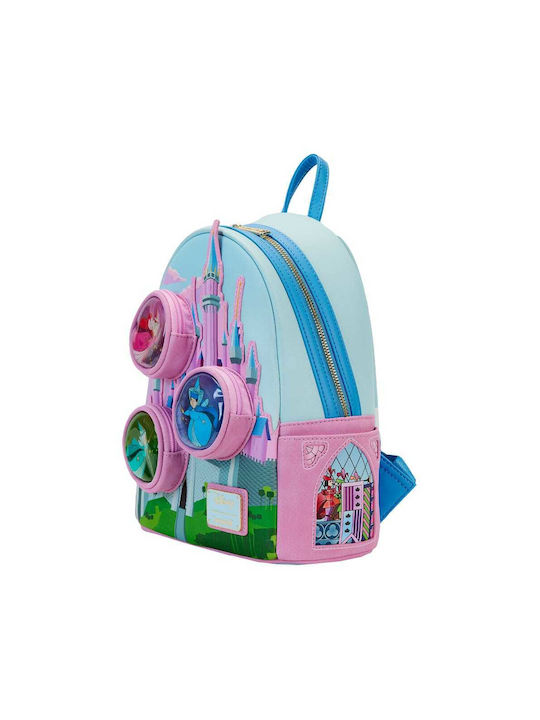 Loungefly Sleeping Beauty Kids Bag Backpack Multicolored 23cmx12cmx27cmcm