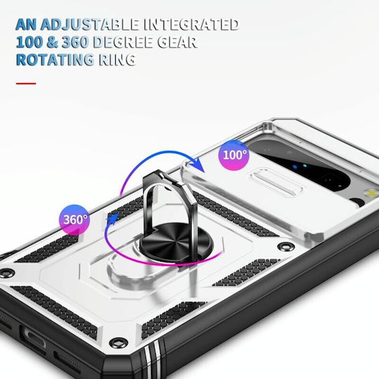 Back Cover Plastic Alb Google Pixel 8
