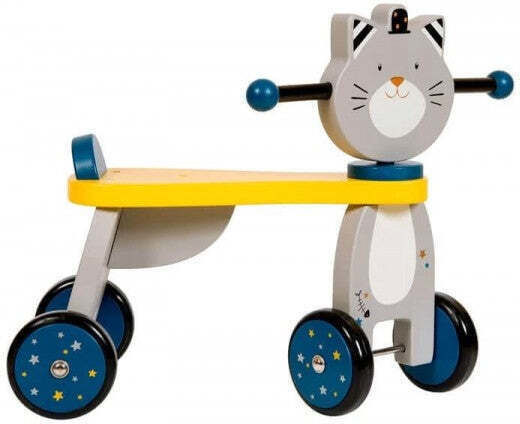 Moulin Roty Γάτα Ride On για 12+ μηνών Γκρι