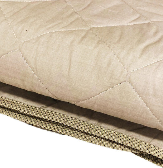 Decotelia Tagesdecken Einzeln Dunkles Beige 160x240cm