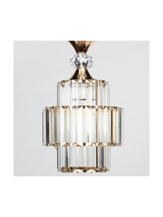 Keskor Pendant Light Gold with Socket E27 16x26cm