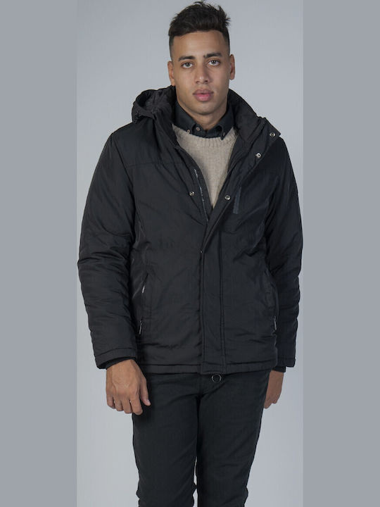Winter Jacket Waterproof and Windproof Black