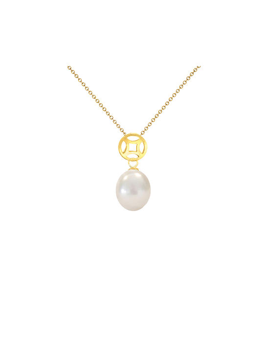 Margaritari Charm from Gold 18k with Pearls