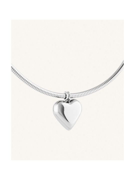 StanStefan Necklace with design Heart from Steel