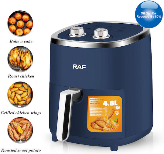 Raf R-5006B Air Fryer 4.8lt Μπλε