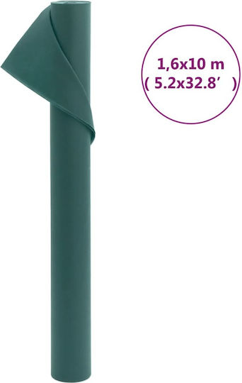 vidaXL 3203513 Покритие За Антифриз Плат 70гр/м² 10x1.6м Зелен