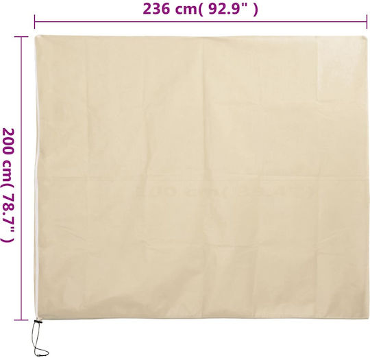 vidaXL 364879 Antifreeze Cover 70gr/m² 2x2.36m Beige