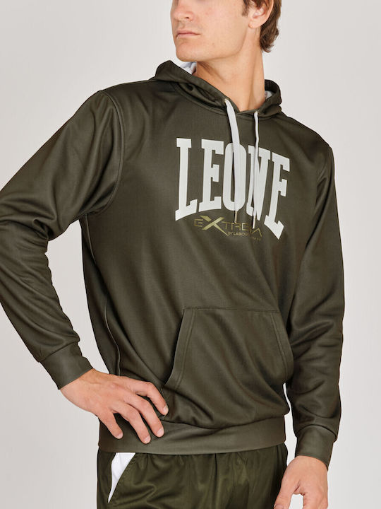 Hooded Cardigan Olive Green