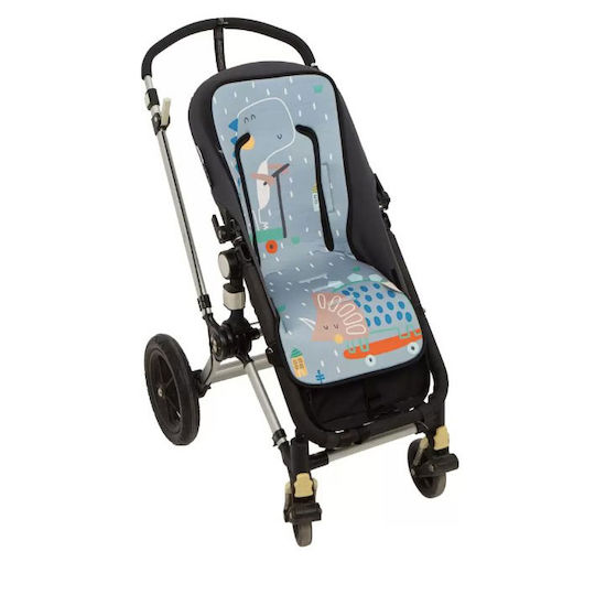 Bimbidreams Breathable Stroller Mattress Scooter Dinos 36x80cm Light Blue