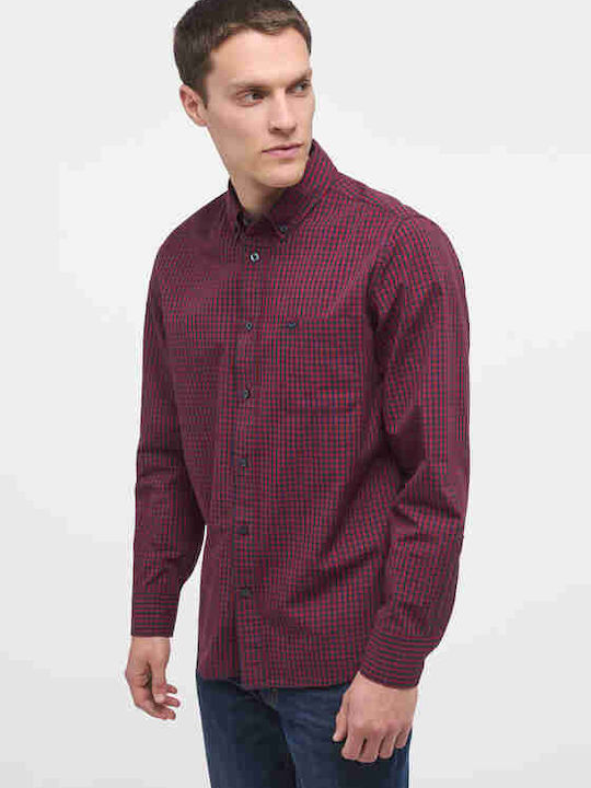 Mustang Men's Shirt Long Sleeve BORDO