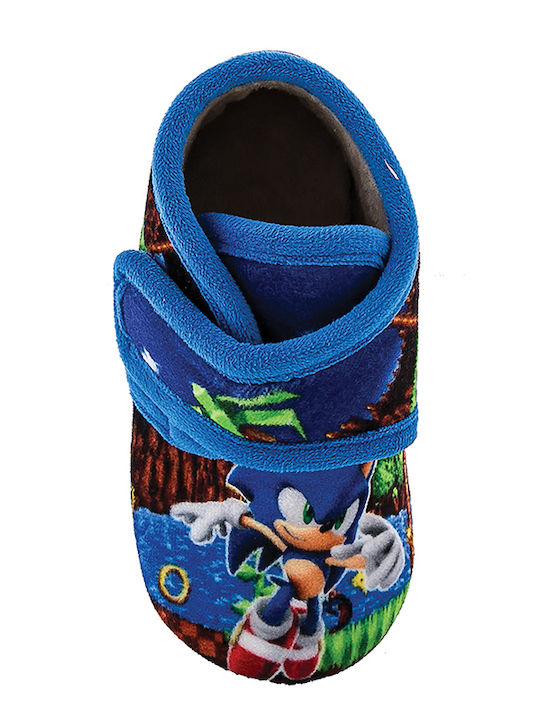 Kinderhausschuhe Stiefel Blau